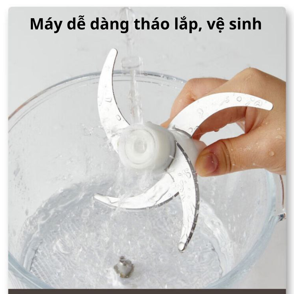 Máy xay thịt đa năng Lumabella LB-56011 công suất 800W, 4 lưỡi dao dễ dàng xay nhuyễn mọi thực phẩm - BẢO HÀNH 12 THÁNG - DELIYA - HÀNG CHÍNH HÃNG