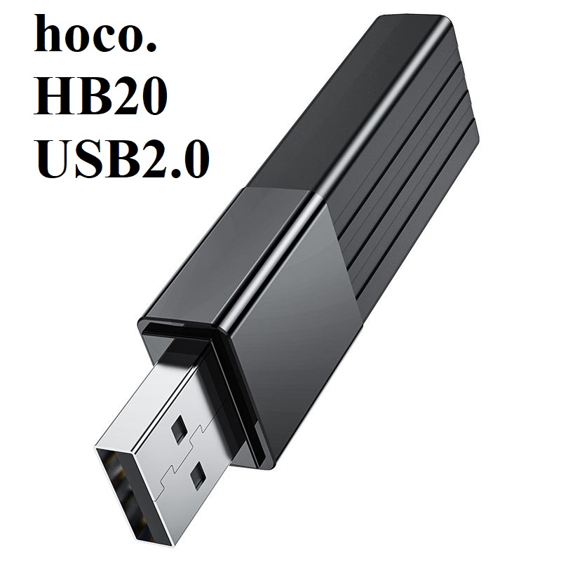 Đầu đọc thẻ nhớ SD / TF chuẩn 3.0 cho laptop  hoco HB20 - Hàng chính hãng