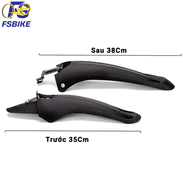 Bộ Chắn Bùn Xe Đạp Cao Cấp Chất Liệu Cao Su Dẻo Siêu Bền FSBike + Kèm Ốc Vít