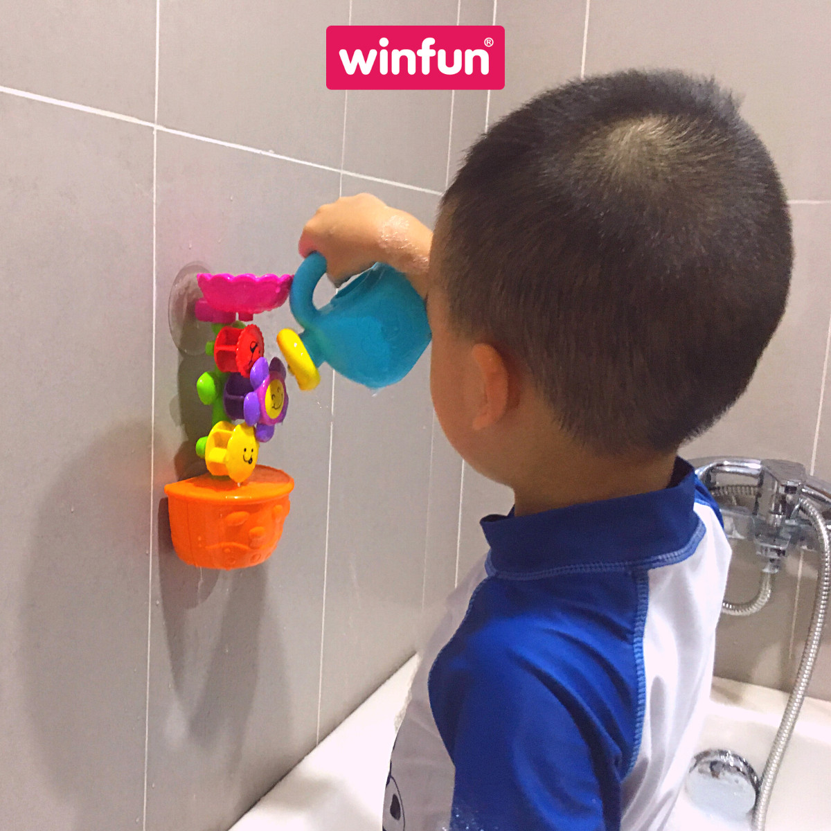 Đồ chơi tắm vui nhộn hình bông hoa Winfun 7104 cho bé, giúp những giờ tắm trở nên vui vẻ