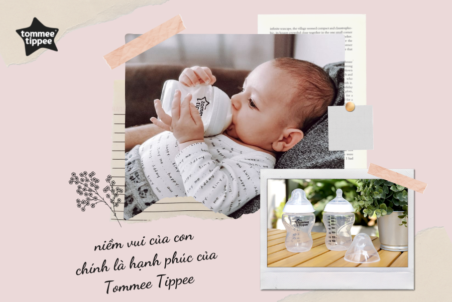 COMBO Bình sữa ty siêu mềm tự nhiên Tommee Tippee Closer to Nature 260ml &amp; Núm ty silicon thay thế 6M+