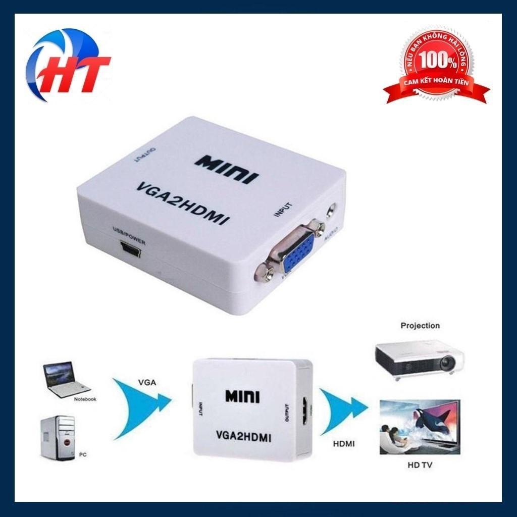 Box chuyển VGA Ra HDMI mini giá rẻ