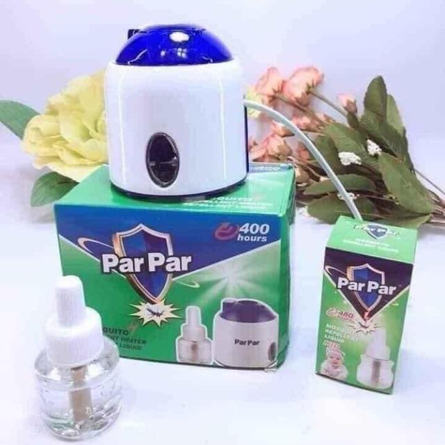 MÁY ĐUỔI MUỖI XÔNG TINH DẦU PAR PAR - 1 đèn + kèm 1 lọ tinh dầu