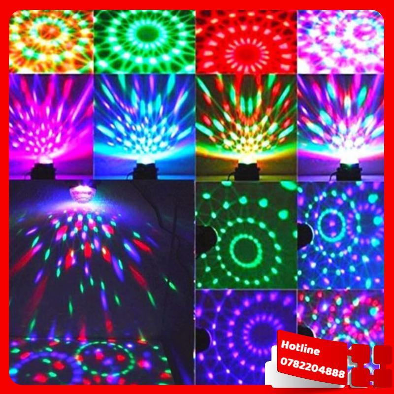 Đèn Led Xoay Cảm Ứng Theo Nhạc . Đèn Led Vũ Trường Cảm Ứng Nhạc Dùng Trang Trí Trong Quán Karaoke, Bar, Sân Khấu, Các Buổi Tiệc... - Loại Tốt