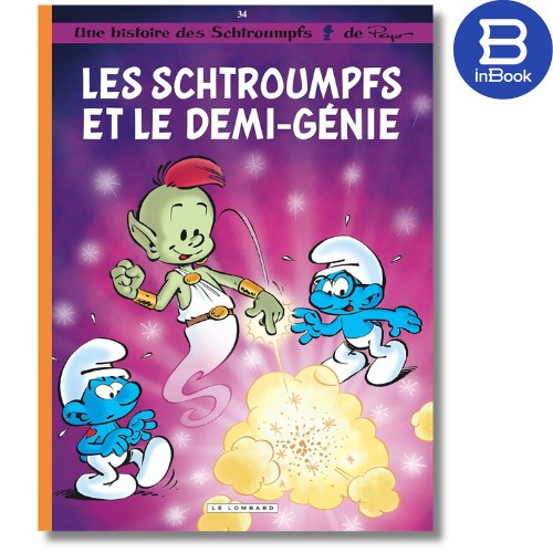 Sách truyện tranh tiếng Pháp - Les Schtroumpfs - Tome 34 - Les Schtroumpfs Et Le Demi-Genie
