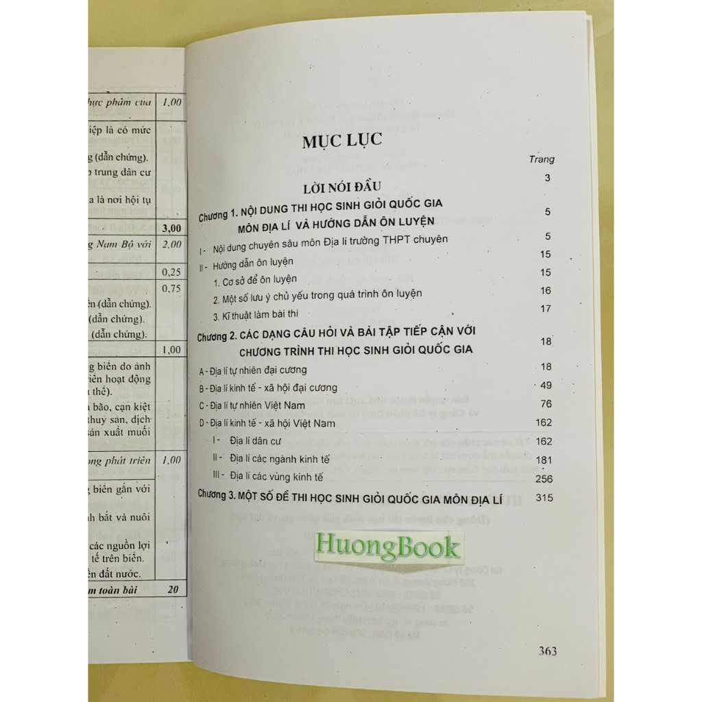 Sách - Hướng dẫn ôn thi học sinh giỏi môn Địa Lí