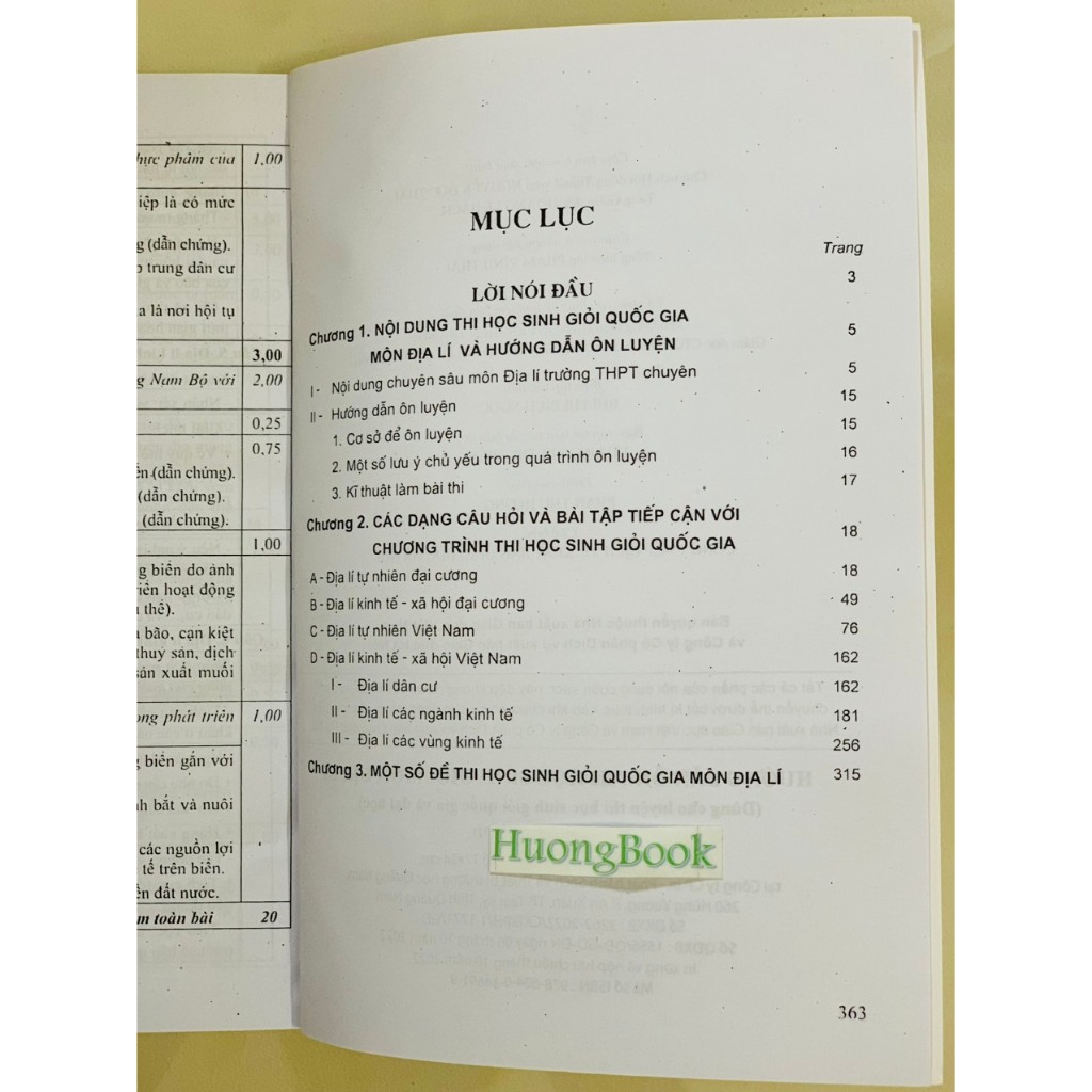 Sách - Hướng dẫn ôn thi học sinh giỏi môn Địa Lí (ĐN)