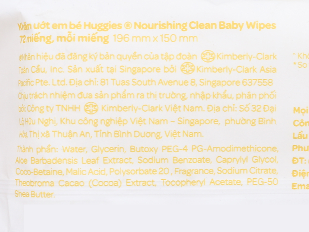 Khăn ướt em bé Huggies không mùi gói 72 miếng - Hàng chính hãng