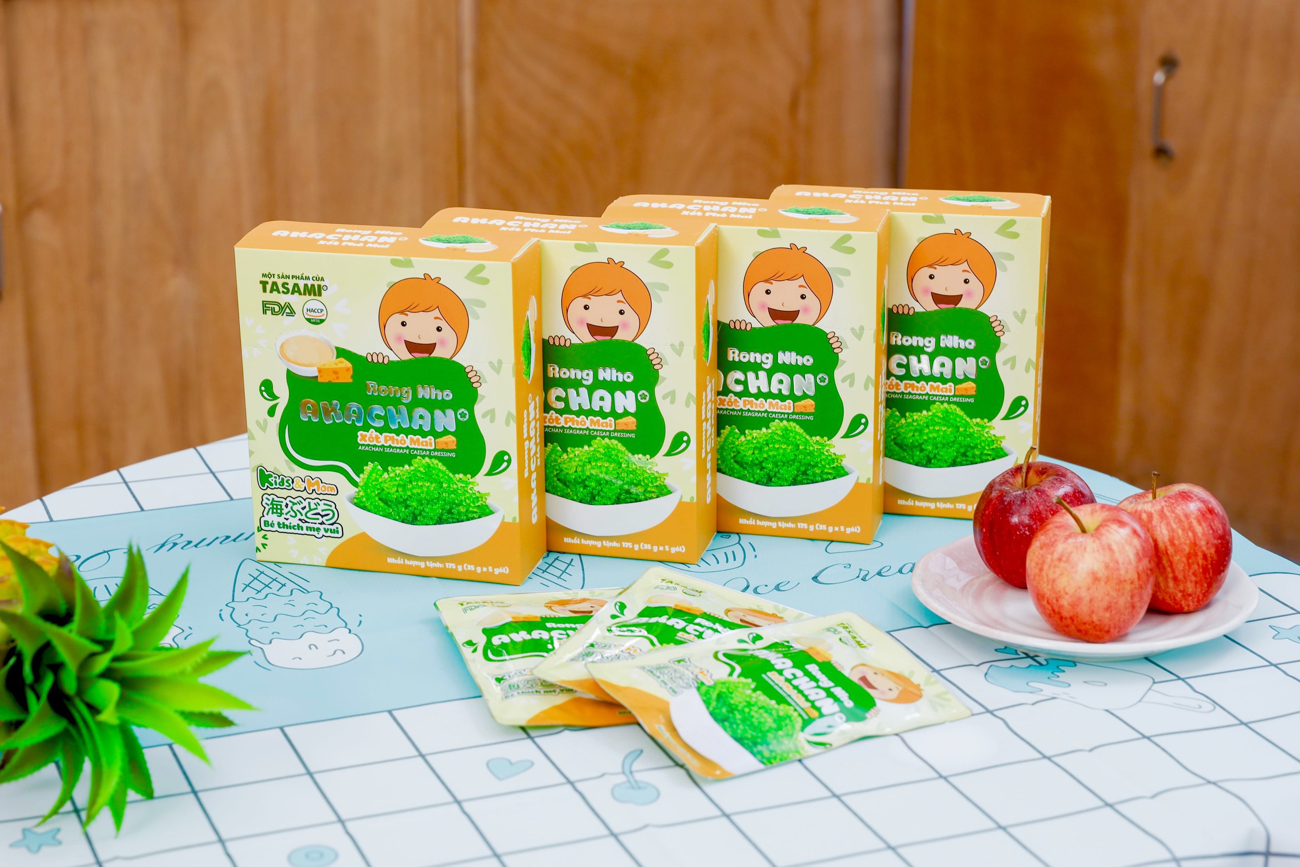 Rong Nho Tách Nước AKACHAN Xốt Phomai Cho Bé Ngọt Dịu