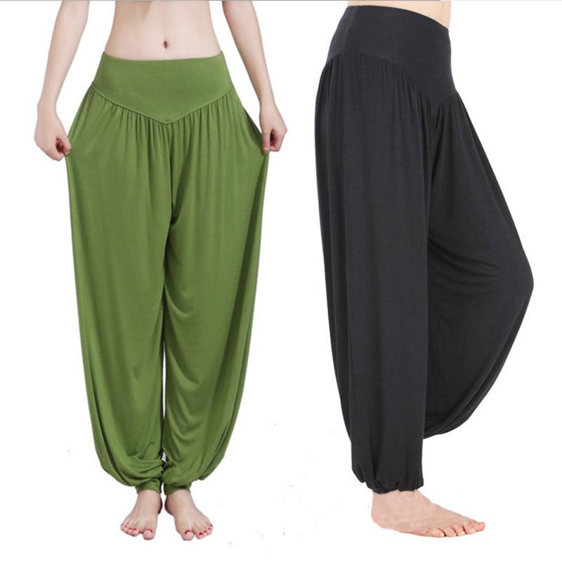 Quần Ống Rộng Plus Size Nữ Plus Nhiều Màu Sắc Bloomers Vũ TaiChi Quần Mềm Mại Modal Nhà Quần Không Thu Nhỏ Chống Tĩnh Điện Quần