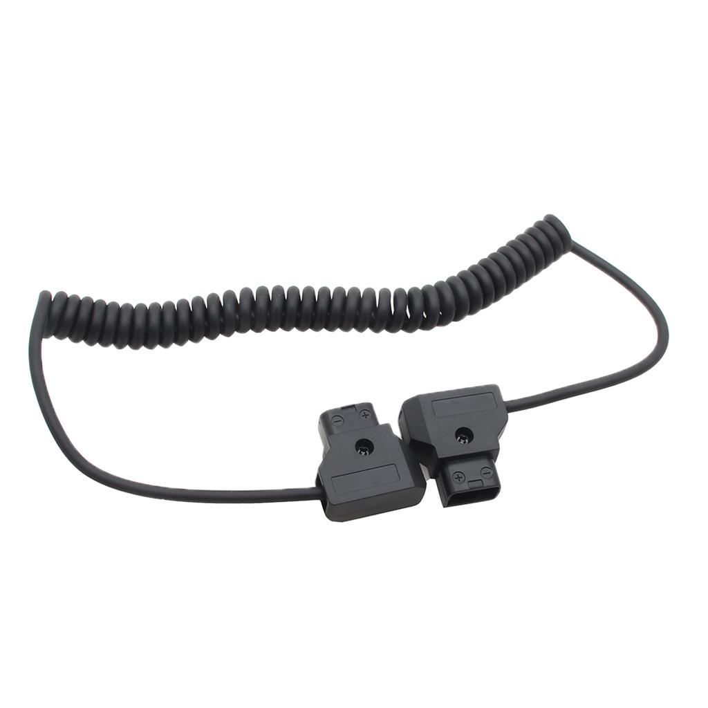 Coiled D - TAP to Dtap M / M Cable for DSLR