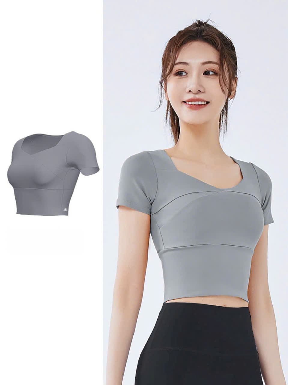 [KoSuyTu] ÁO CROPTOP TẬP YOGA – GYM TÍCH HỢP ÁO NGỰC
