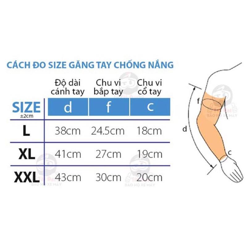 Găng tay bao cánh tay thun lạnh chống nắng UV Pro-Biker