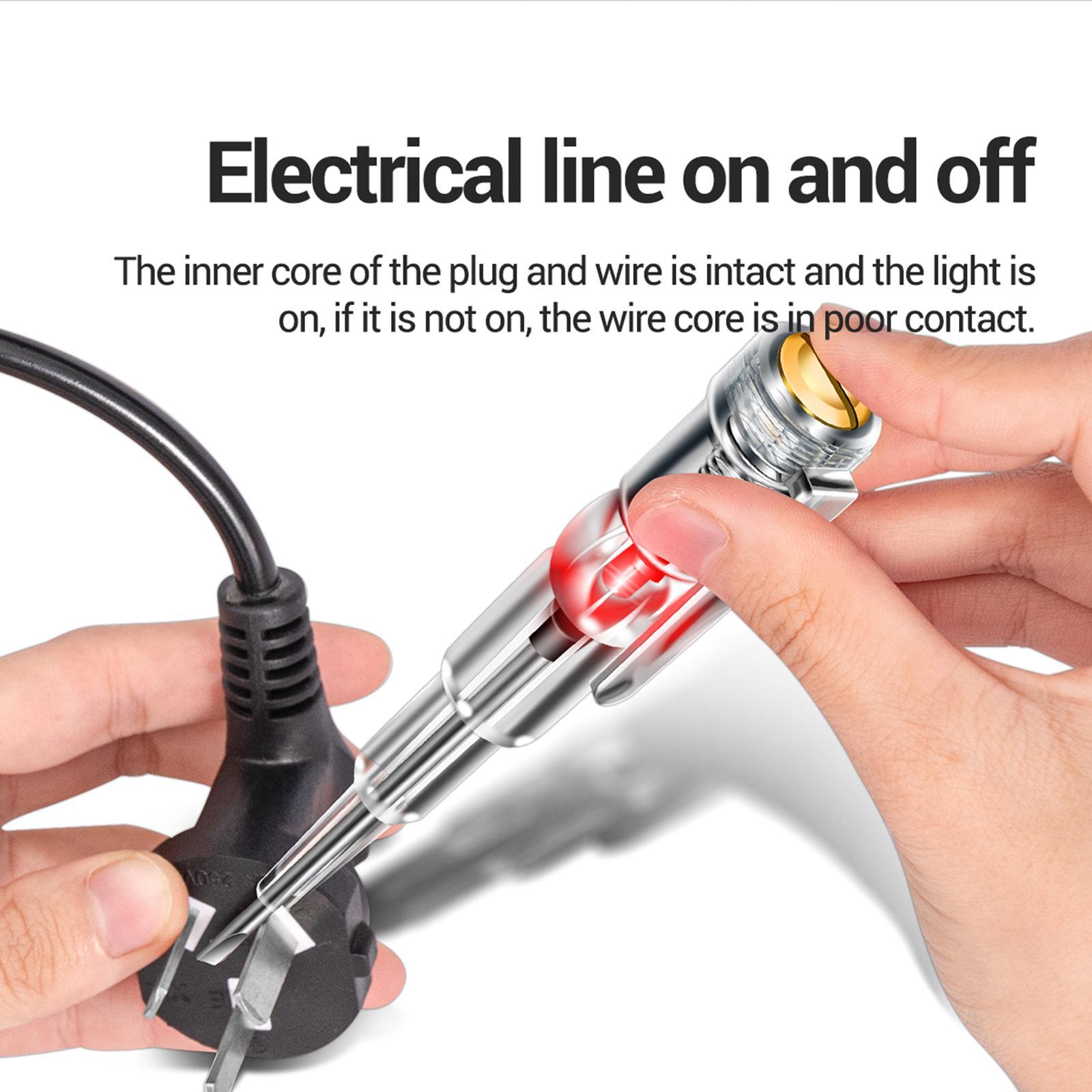 Voltage Tester Pen Electric Tester Pen for Zero Live Wire Test Power Cable Testing
