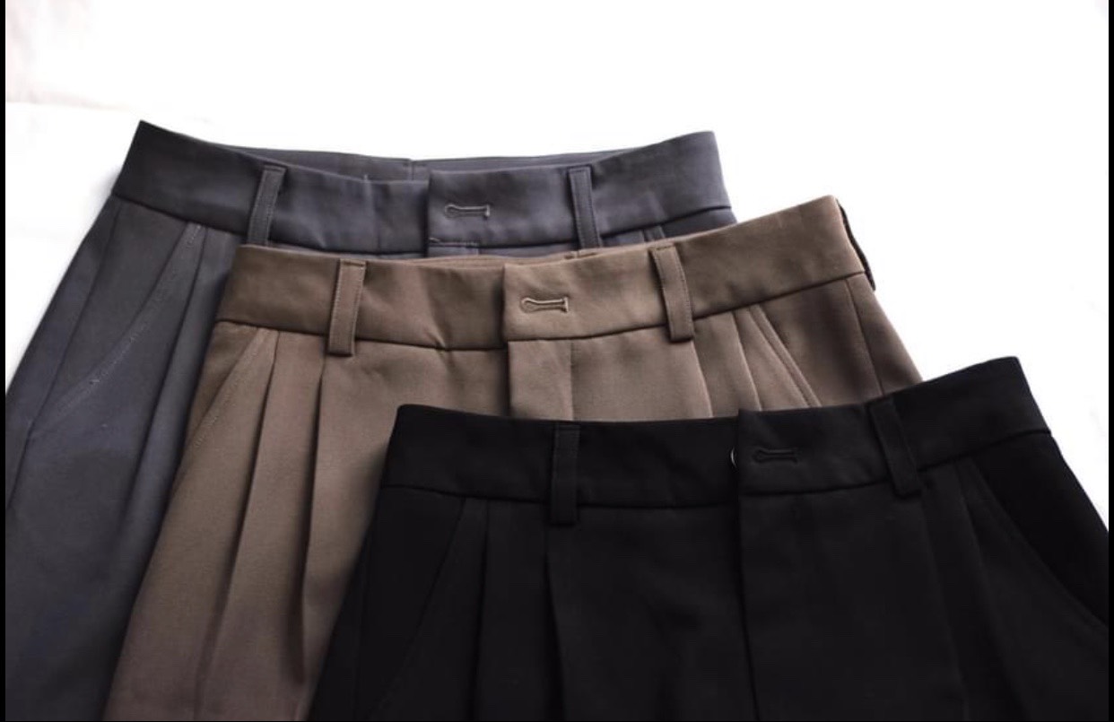 Quần vải dáng suông