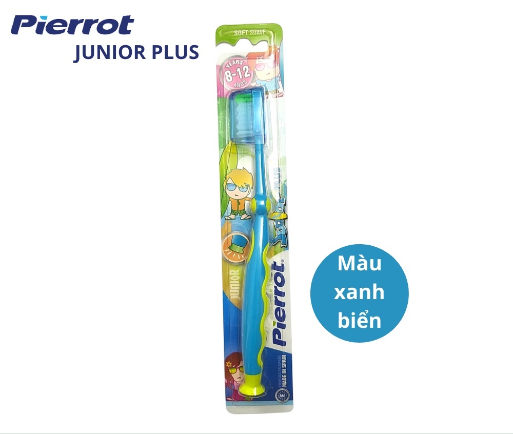 Bàn chải đánh răng trẻ em siêu mềm PIERROT JUNIOR PLUS