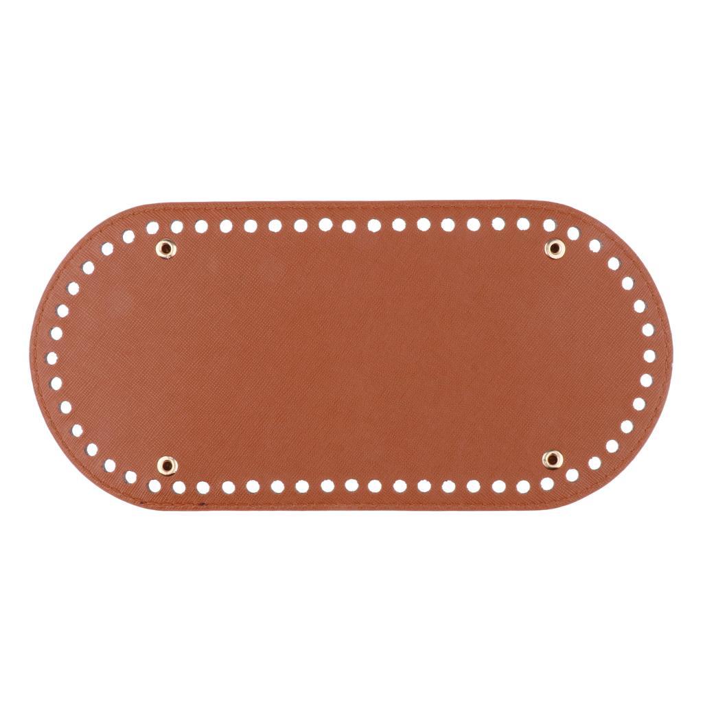 2x Knit Bags PU Pad Bottom Base 25x12x0.4cm Shaper Pet Bag Cushion 60 Holes