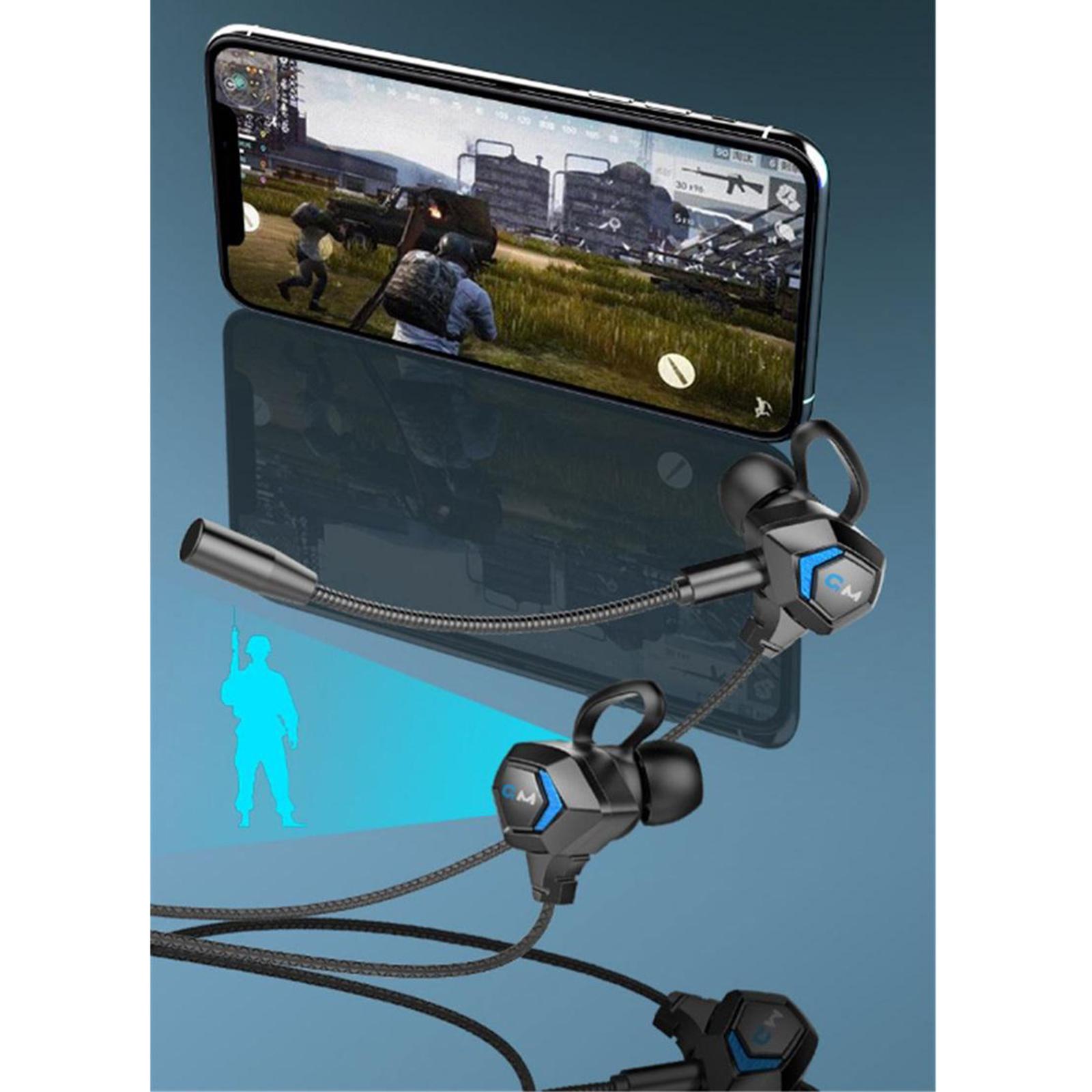 E-Sport Wired in-Ear Gaming Earphone with Adjustable Mic for Xbox, Laptop,