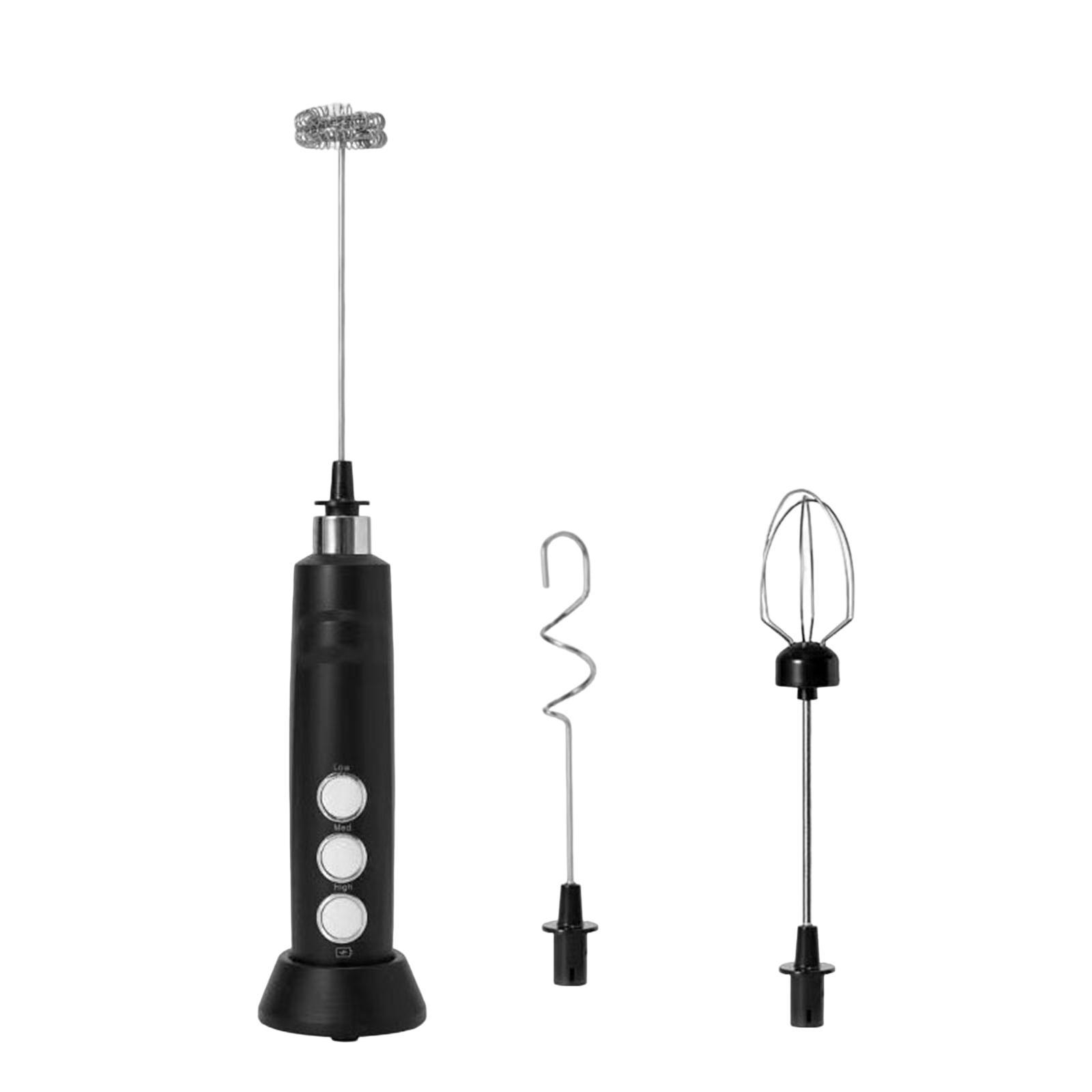 USB Electric Milk Frother Handheld Egg Beater Mixer for Cappuccino Coffee