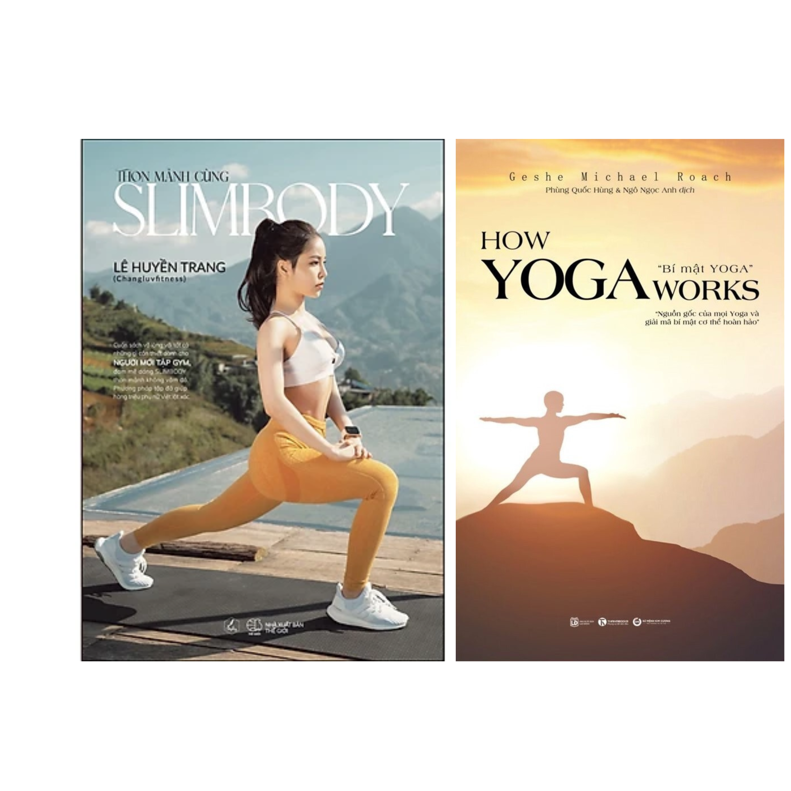 Combo 2Q Sách Tập Luyện Rèn Luyện Sức Khỏe : How Yoga Works - Nguồn Gốc Yoga và Bí Mật Cơ Thể Hoàn Hảo  + Thon Mảnh Cùng SlimBody