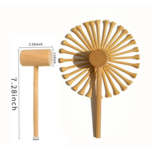 Set Đồ Chơi Búa và 20 Đinh Gỗ Rèn Luyện Khéo Léo, Tính Tập Trung