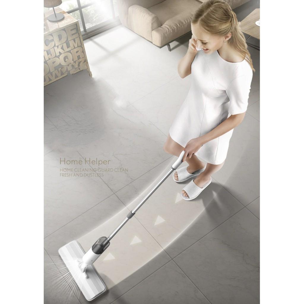Cây lau nhà bình xịt nước tặng 2 miếng lau Home Helper - AsiaMart