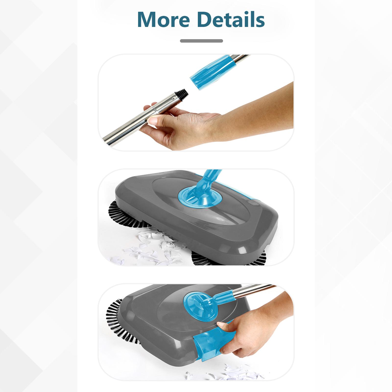 Chổi quét nhà hút bụi thông minh 2 trong 1 xoay 360 độ