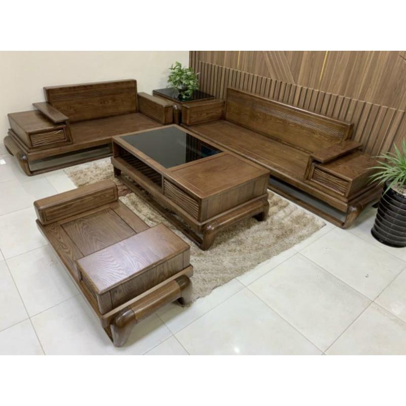 Sofa Gỗ Phòng Khách Hiện Đại- Mẫu Mới 2021 Kèm Đệm