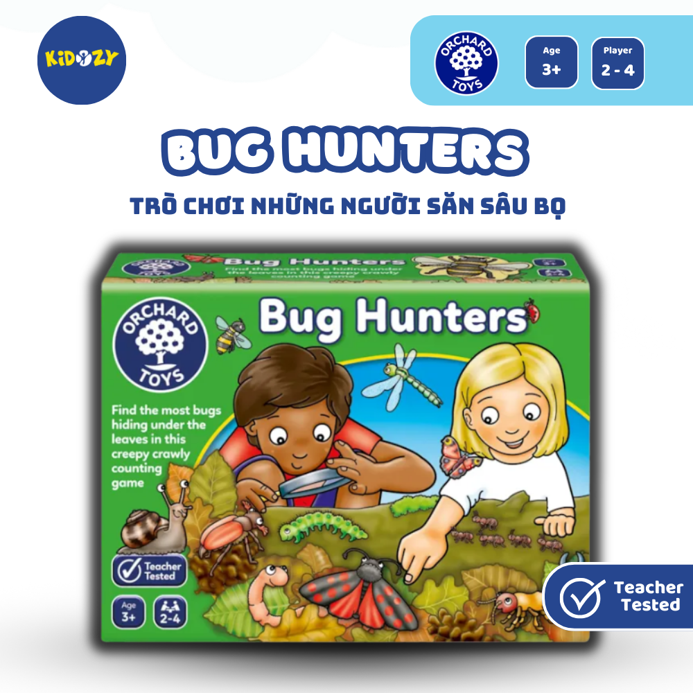 Trò chơi trí tuệ Bug Hunters - Orchard Toys giúp trẻ phát triển khả năng ghi nhớ, làm quen với toán học