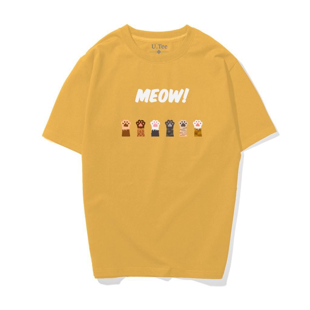 Áo Thun MEOW MEOW Chất Cotton 100% Form Rộng Hình In Chuẩn Với Công Nghệ Hiện Đại Nhất Nhật Bản