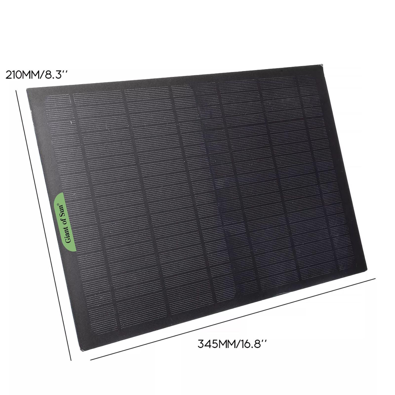 30W Solar Panel Battery Charger 12V Monocrystalline Waterproof Solar Panel