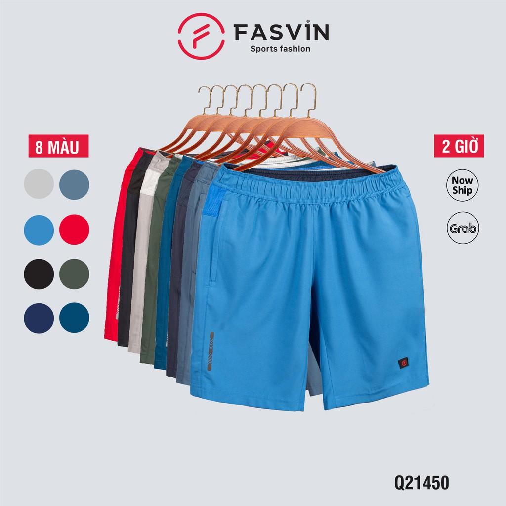 Quần đùi nam Fasvin Q21450.HN short thể thao vải gió chun trơn mát co giãn 4 chiều