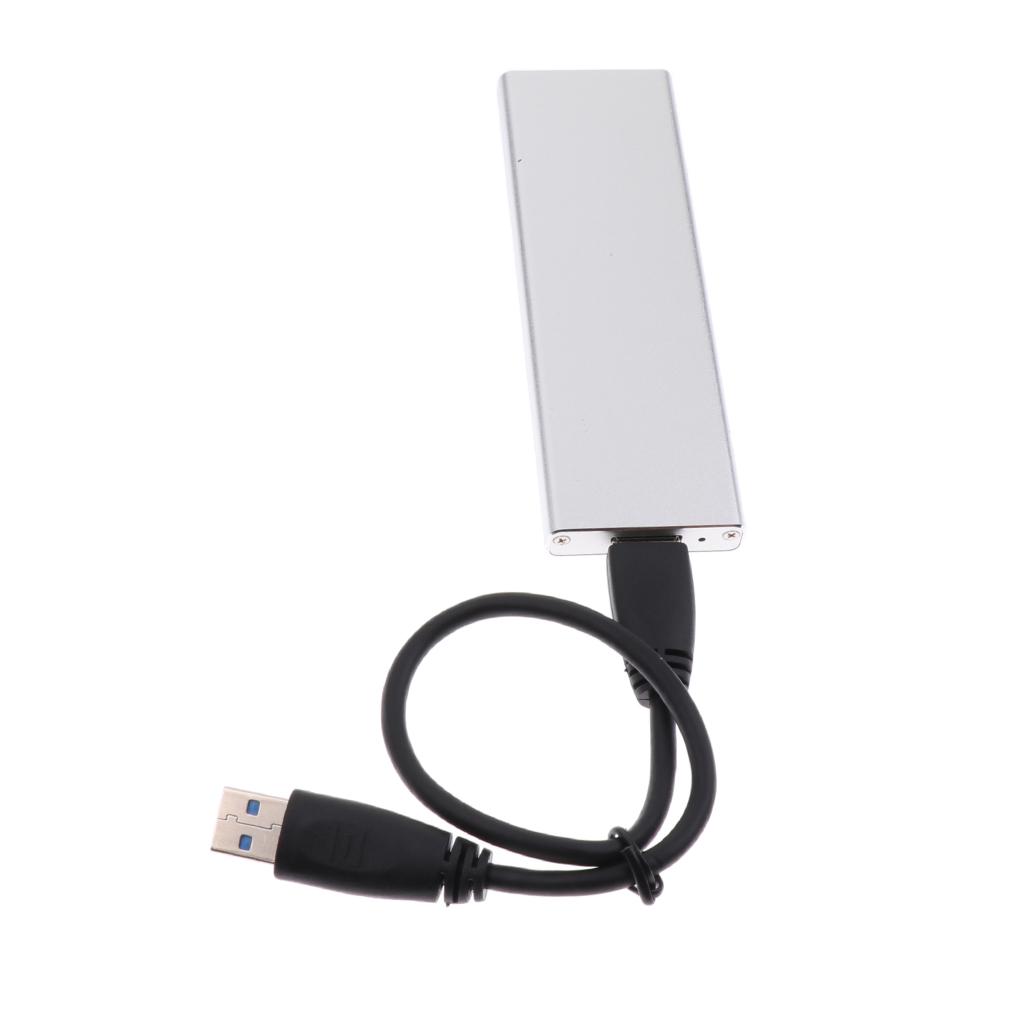 SSD to USB3.0 Hard Disk Enclosure External Case 6+12 Pin for 2010 Apple MacBook Air A1370 A1369