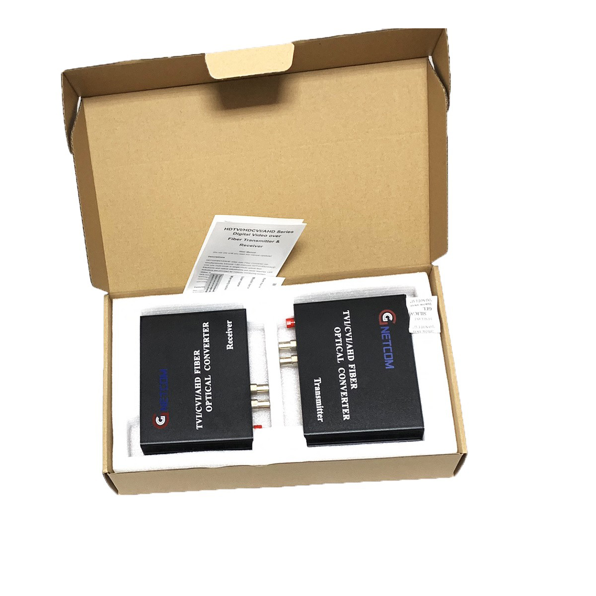Bộ chuyển đổi video sang quang 2 kênh GNETCOM HL-2V-20T/R-1080P - Hàng Chính Hãng