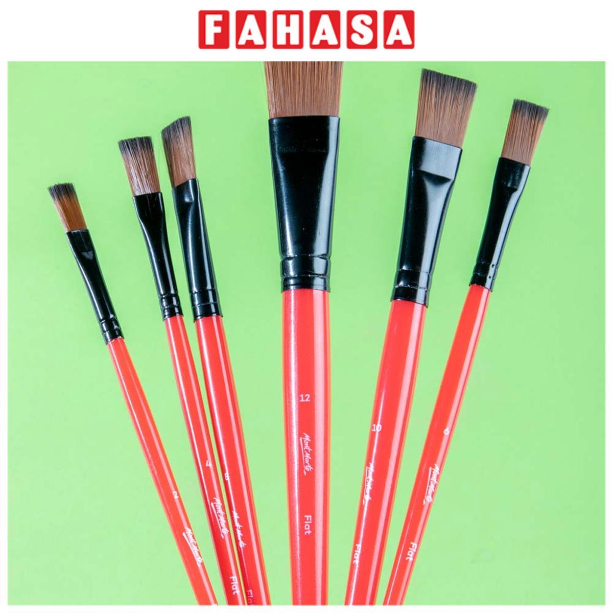 Bộ 6 Cọ Vẽ Assorted Brush - Mont Marte BMHS0064
