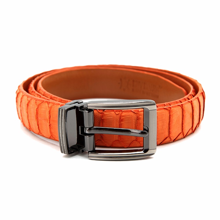 Thắt Lưng Nữ Da Trăn Vip Huy Hoàng HT5318 - Cam