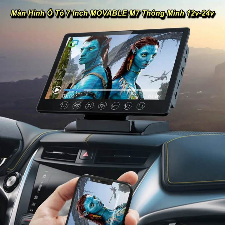 Màn Hình Ô Tô LCD 7 Inch MOVABLE M7 Thông Minh 12v-24v - Home and Garden