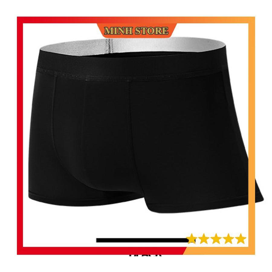 COMBO 3 Quần lót nam BOXER, quần sịp nam đúc lụa băng tự nhiên 100% thoáng khí,co giãn cao cấp SL02 - Minhstore66