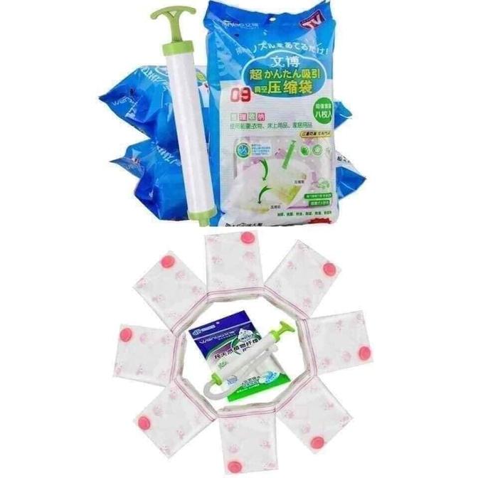 Túi hút chân không đựng quần áo chăn màn tái sử dụng nhiều lần