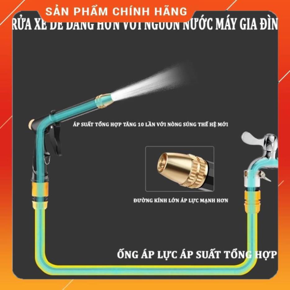 Vòi Xịt Tăng Áp Rửa Xe Ô Tô – Bộ Vòi Xịt Rửa Xe ,Tưới Cây Chuyên Nghiệp 206810-2 cút sập PE