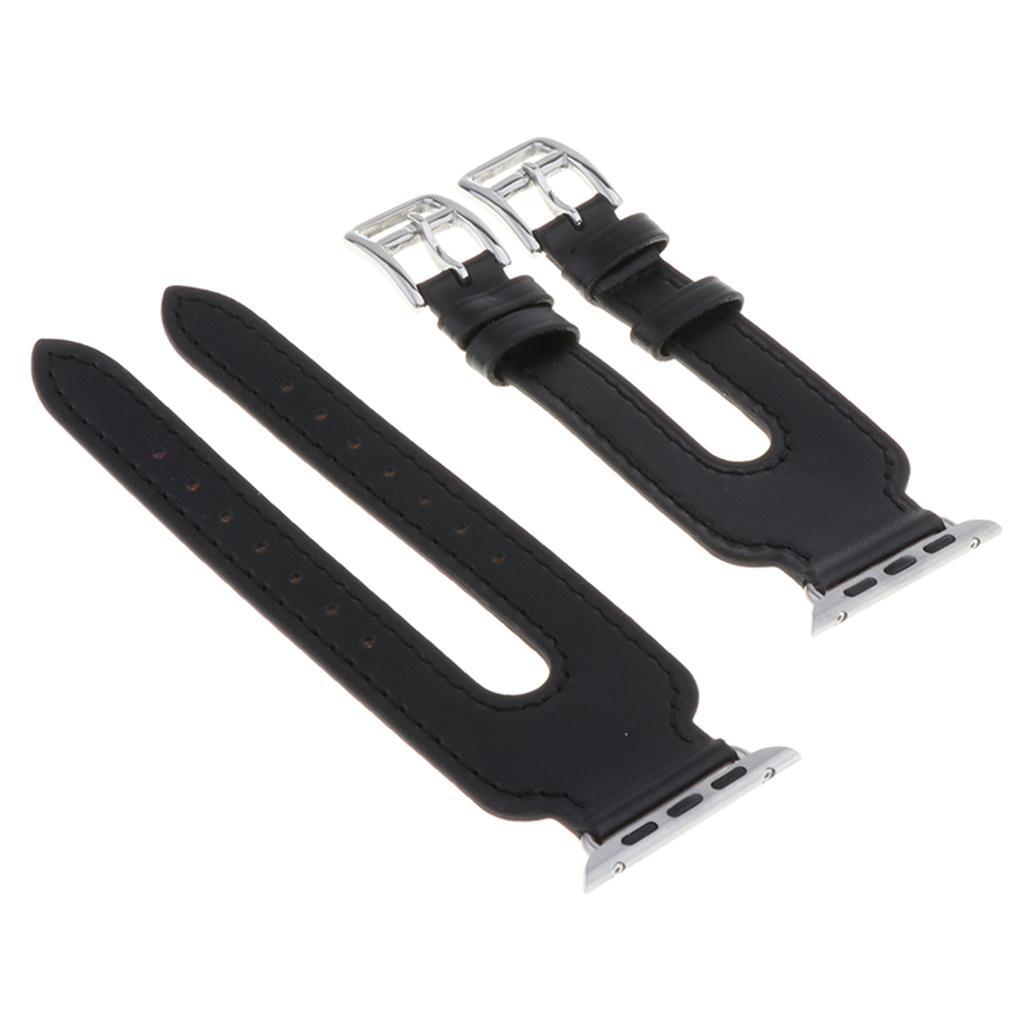 38mm Genuine Leather Strap Band Bracelet For Apple Watch