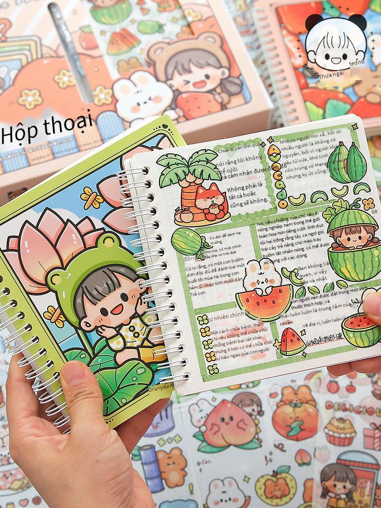 Phong cách mới nhất Nước sốt Tiradododo tay tài khoản mù hộp cô gái tài khoản tay trẻ em chất liệu dễ thương cuốn sách nhãn dán hộp quà tặng