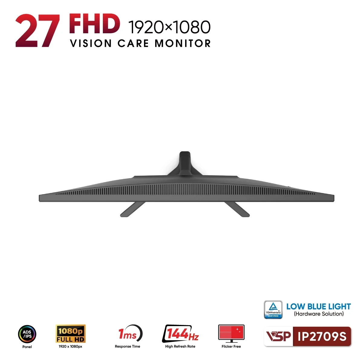 Màn Hình VSP IP2709S (27 inch / IPS / FHD / 144Hz / 1ms) - Hàng Chính Hãng