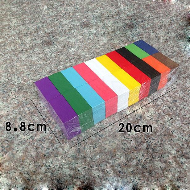 Đồ chơi gỗ bộ Domino sắc màu cầu vồng