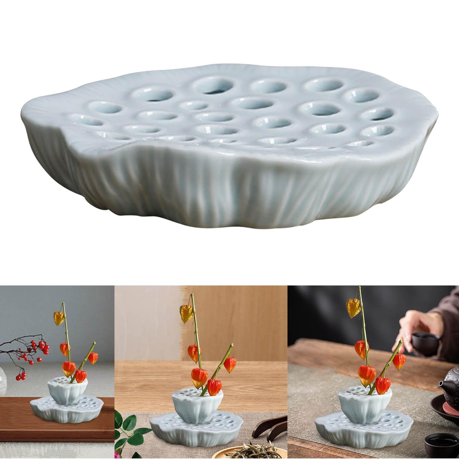 Lotus Shaped Floral Arrangements Frog Sturdy for Tea Ceremony Festival Hotel