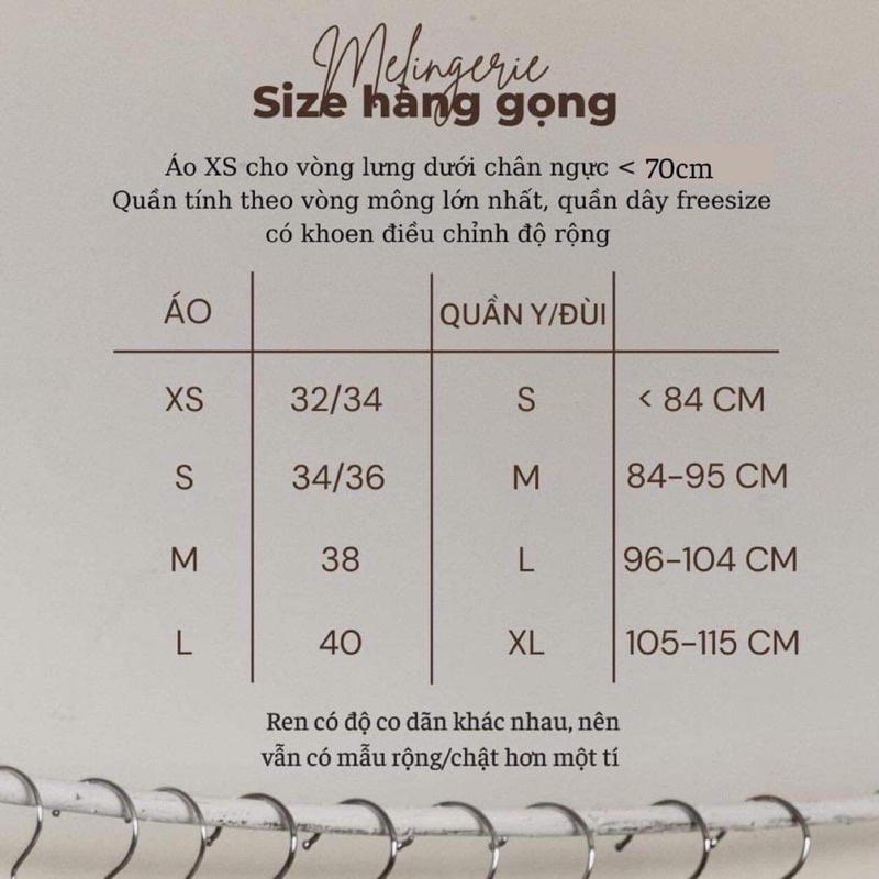 Bộ nội y gọng MELINGERIE
