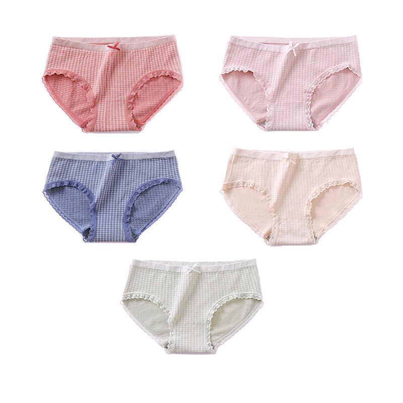 SET 5 Quần Lót Nữ Cotton Cao Cấp co giãn 4 chiều