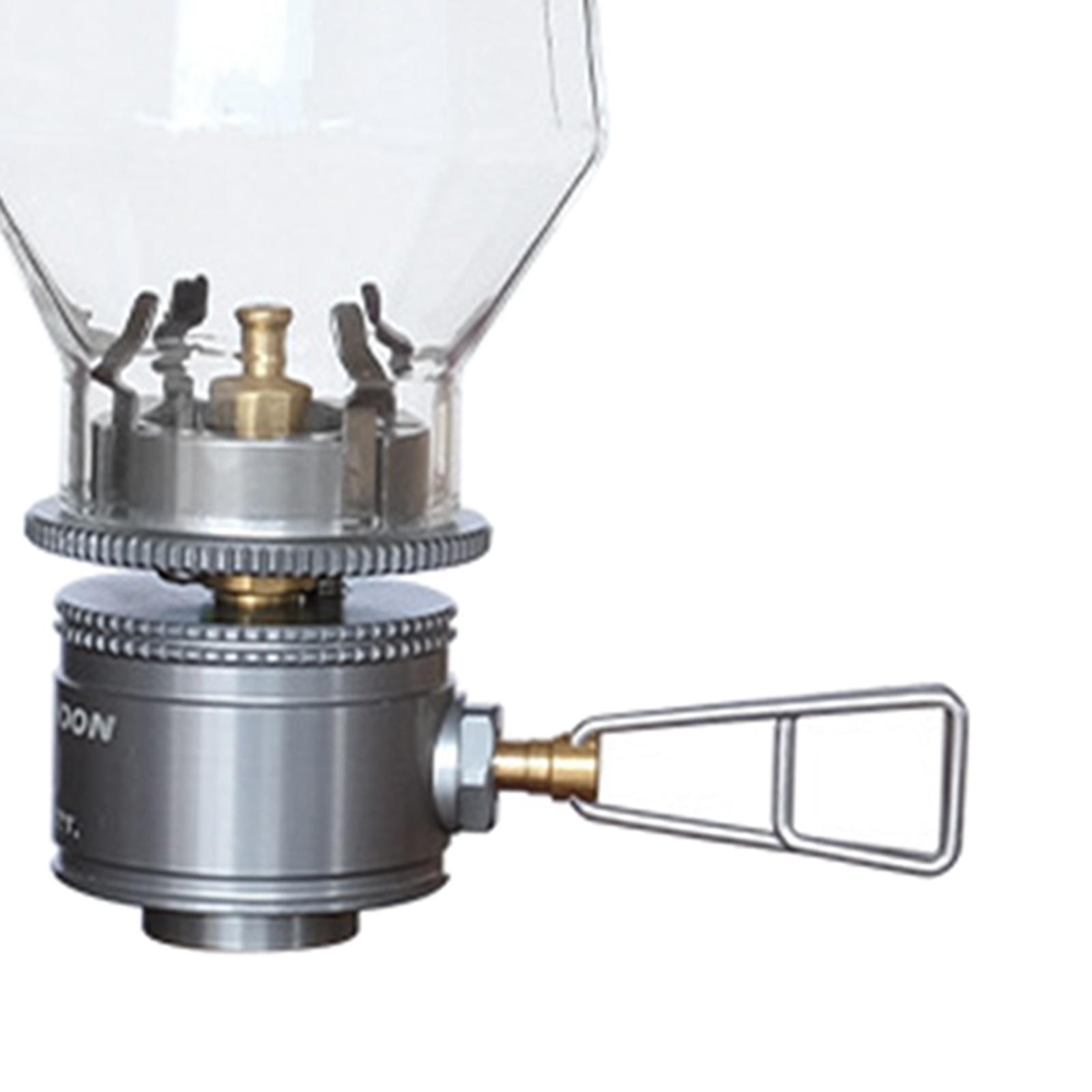 Outdoor Gas Lantern Lamp Tent Light Outdoor Use Picnic Hiking Glass Mantle