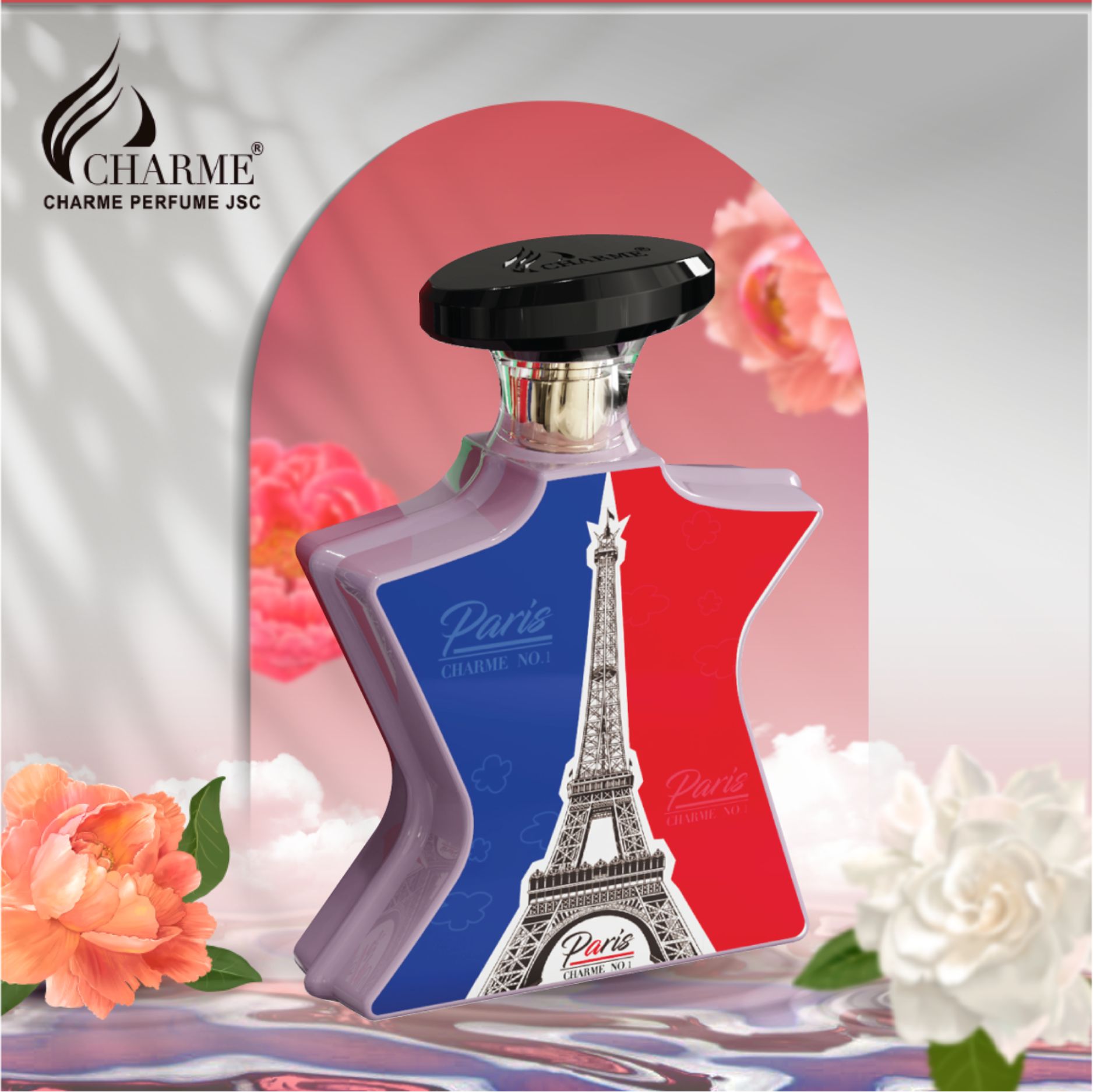 Nước hoa nữ cao cấp, Charme N0.1 Paris, lưu hương lâu, đầy bí ẩn, dịu dàng và lôi cuốn, thanh lịch, 100ml