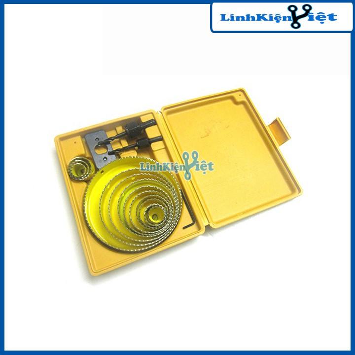 Bộ Khoét Lỗ Tròn-Tạo Lỗ Loa 15 Chi Tiết